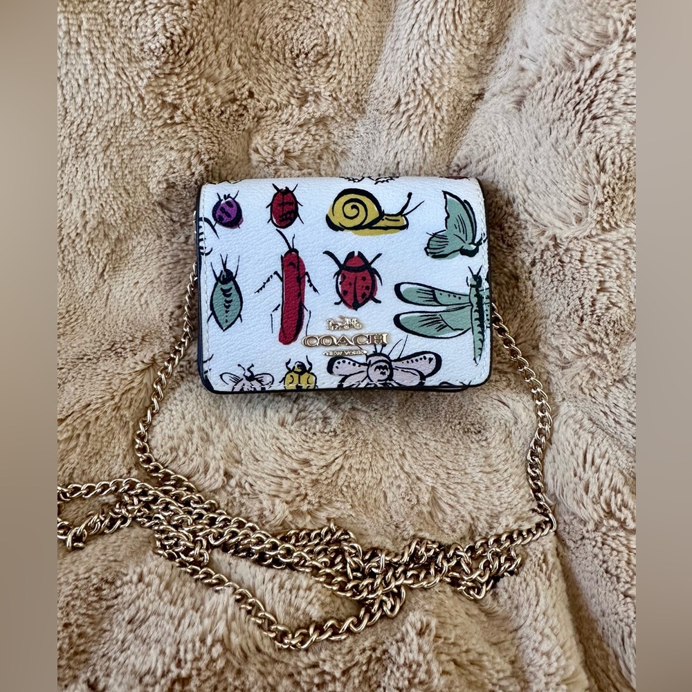 Coach Multicolor Insect Print Crossbody Bag - Picture 4 of 7